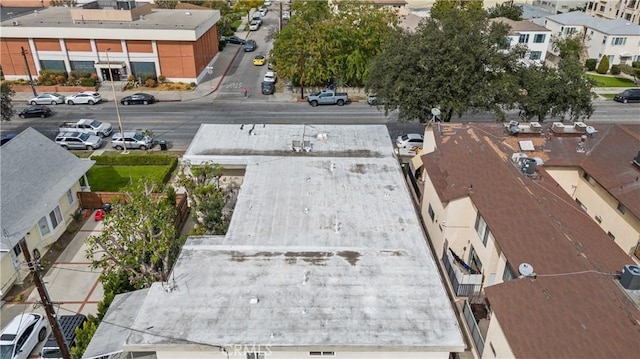 bird's eye view with a residential view