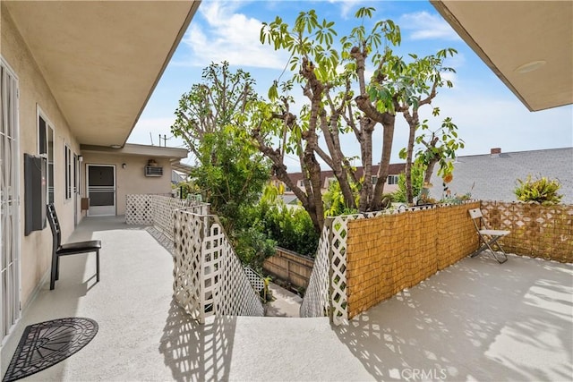 view of patio / terrace featuring a balcony