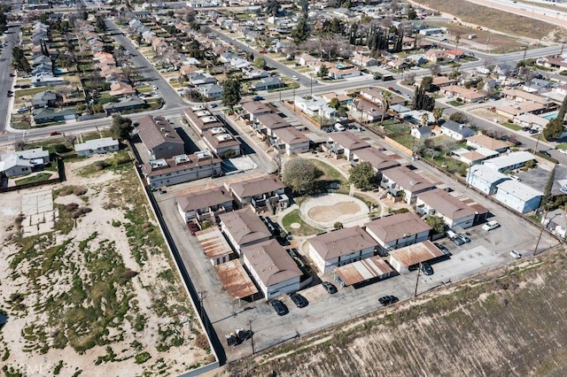 drone / aerial view with a residential view