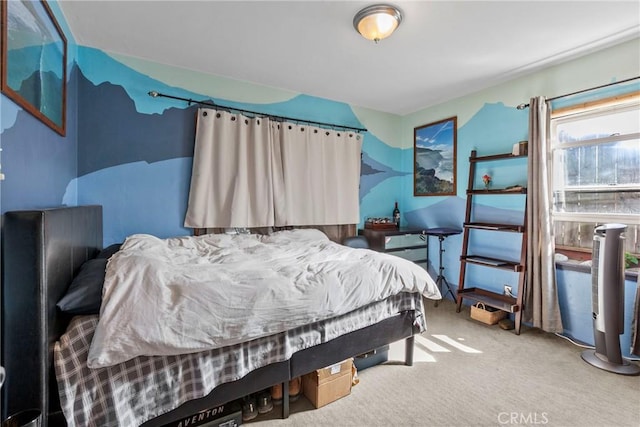 bedroom with carpet flooring