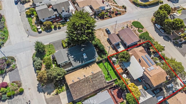 bird's eye view featuring a residential view