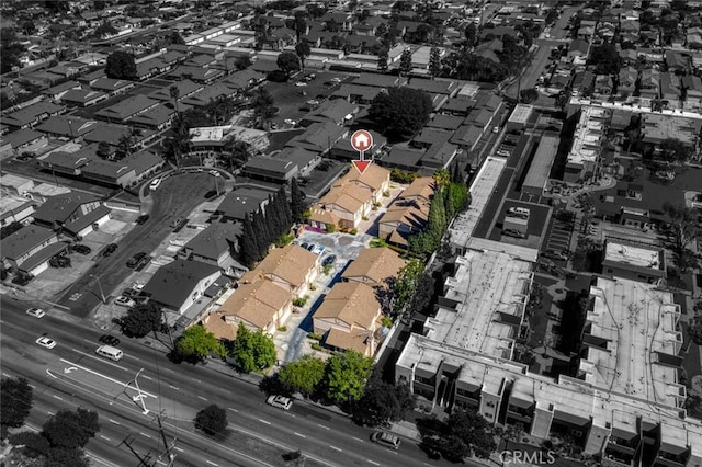 drone / aerial view featuring a residential view