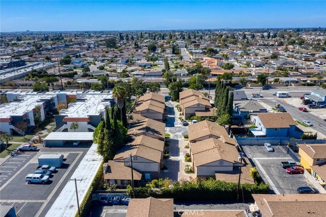 drone / aerial view featuring a residential view