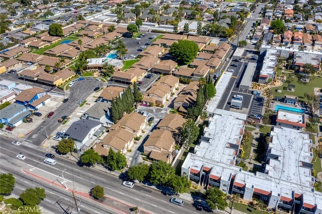 bird's eye view featuring a residential view