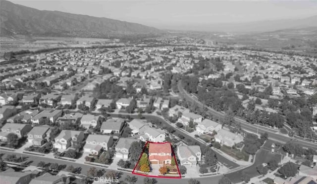 25499 Foxglove Ln, Corona, CA 92883 - bird's eye view with a mountain view and a residential view