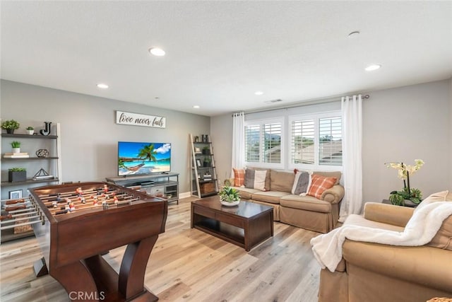 25499 Foxglove Ln, Corona, CA 92883 - living room with recessed lighting and light wood-type flooring