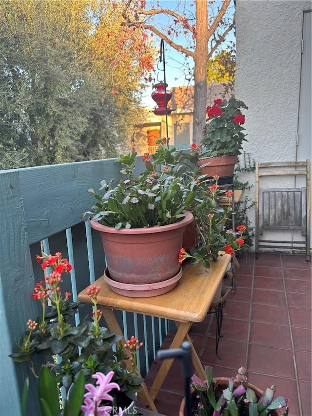 view of balcony