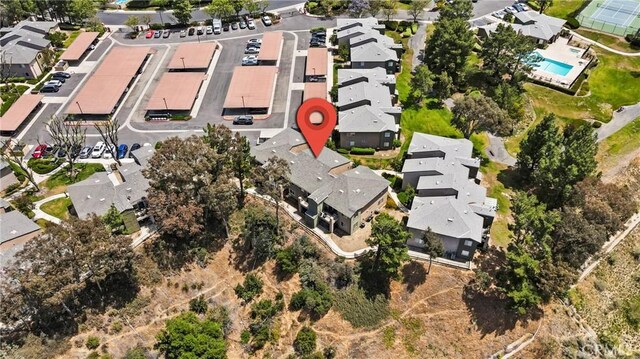 2568 Avenida Del Vis Unit 203, Corona, CA 92882 - aerial view of property's location featuring nearby suburban area and a pool