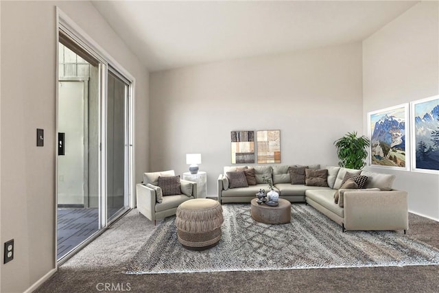 2568 Avenida Del Vis Unit 203, Corona, CA 92882 - carpeted living room with baseboards