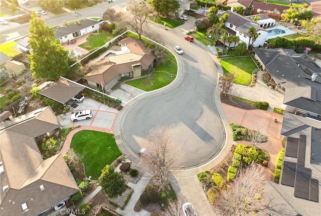 drone / aerial view featuring a residential view