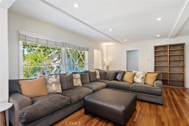 4816 Atoll Ave, Sherman Oaks, CA 91423 - living room featuring wood finished floors and recessed lighting