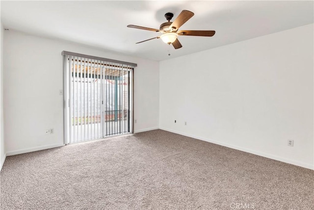 42397 Santiago Dr, Hemet, CA 92544 - carpeted empty room featuring a ceiling fan and baseboards