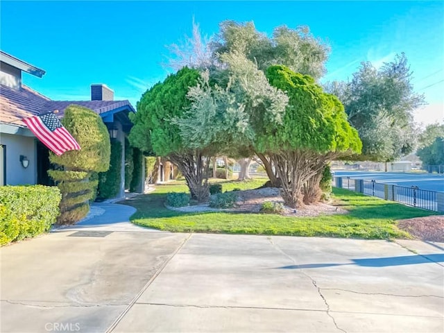 exterior space featuring fence