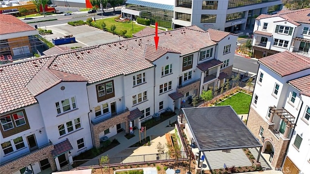 bird's eye view featuring a residential view