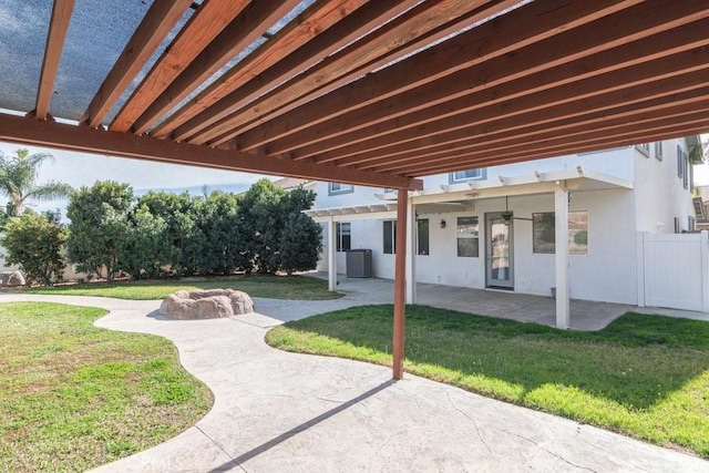 view of patio / terrace with fence