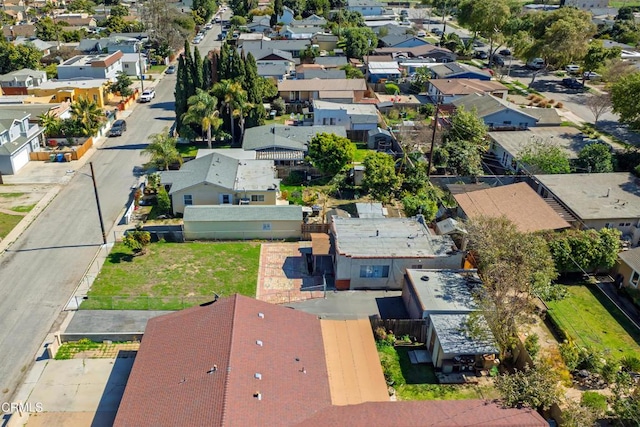 drone / aerial view with a residential view