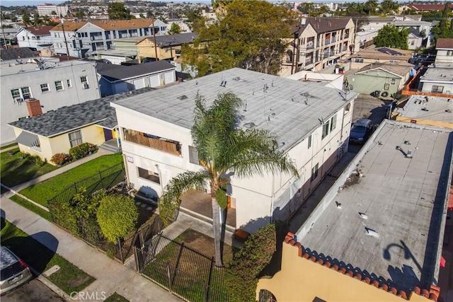 aerial view featuring a residential view