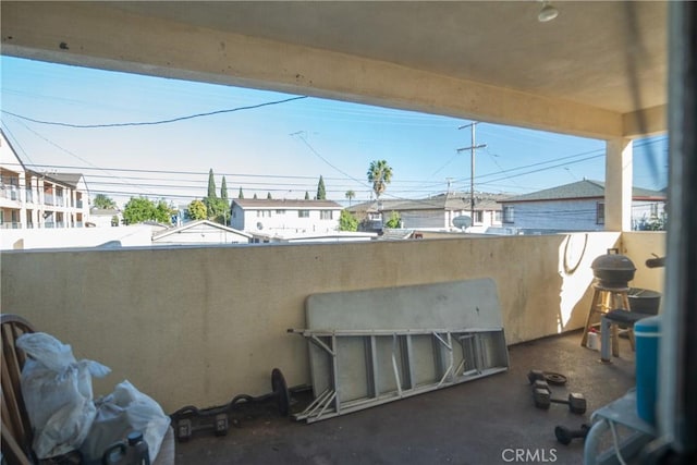 view of patio / terrace featuring a balcony