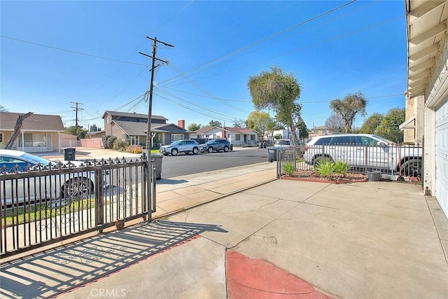 view of street featuring a residential view