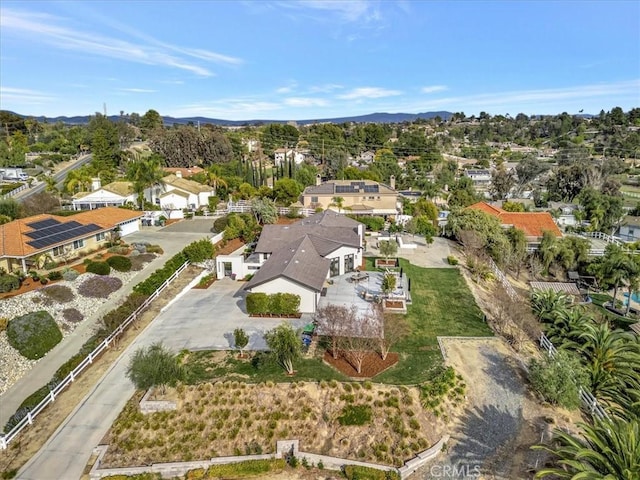 drone / aerial view featuring a residential view