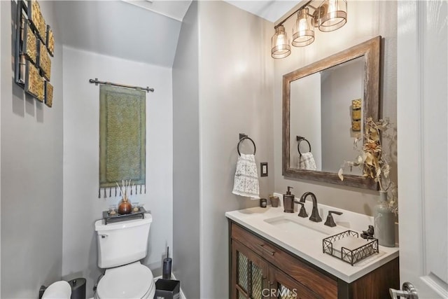 12364 Palmer Dr, Moorpark, CA 93021 - half bathroom featuring toilet and vanity