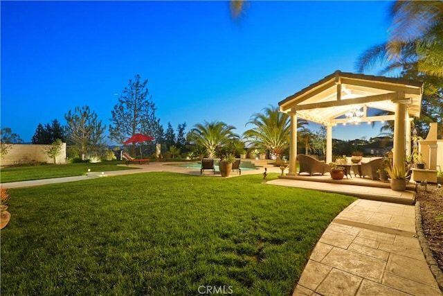 12364 Palmer Dr, Moorpark, CA 93021 - view of community featuring a pool, a gazebo, a yard, and a patio