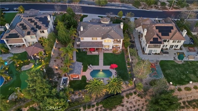 bird's eye view featuring a residential view