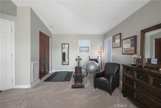 12364 Palmer Dr, Moorpark, CA 93021 - sitting room with visible vents, baseboards, and light colored carpet