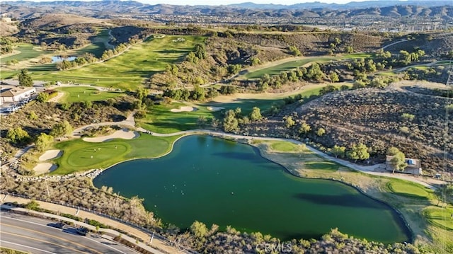 12364 Palmer Dr, Moorpark, CA 93021 - drone / aerial view with view of golf course and a water and mountain view