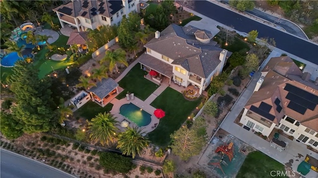 bird's eye view featuring a residential view