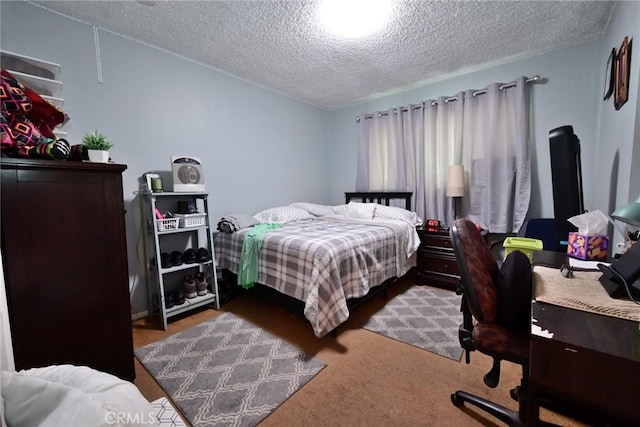 428 N Garfield Ave, Alhambra, CA 91801 - bedroom with a textured ceiling and carpet flooring