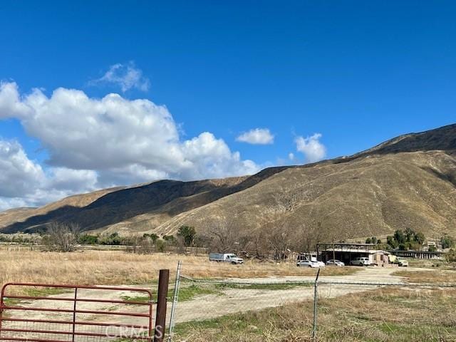 mountain view with a rural view