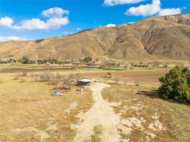 mountain view with a rural view