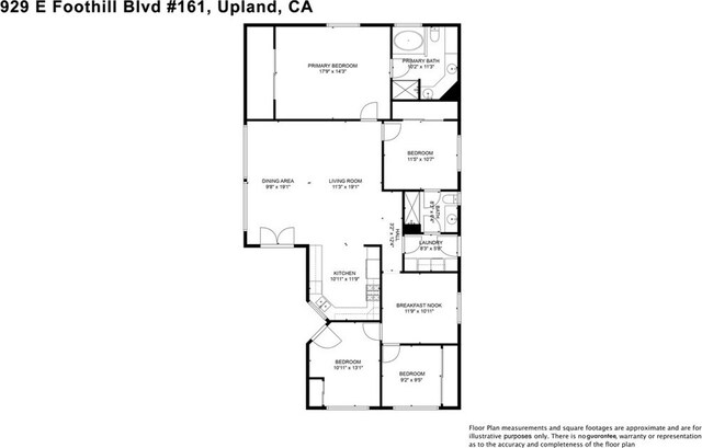929 E Foothill Unit 161, Upland, CA 91786 - view of layout