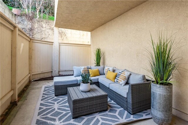 2008 Mathews Ave Unit C, Redondo Beach, CA 90278 - fenced backyard with an outdoor living space and a patio area