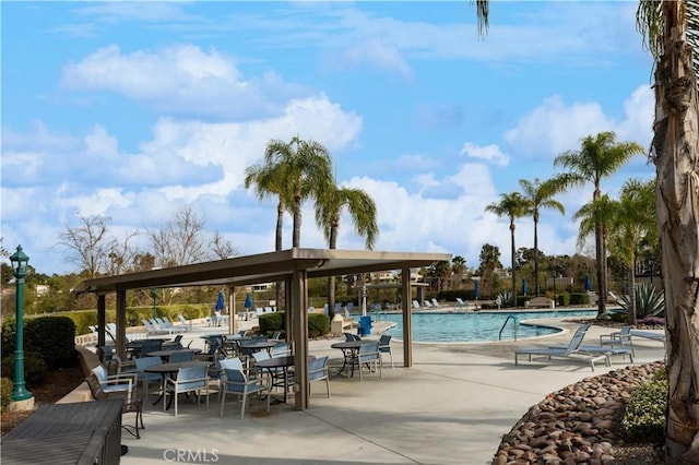 pool featuring a patio