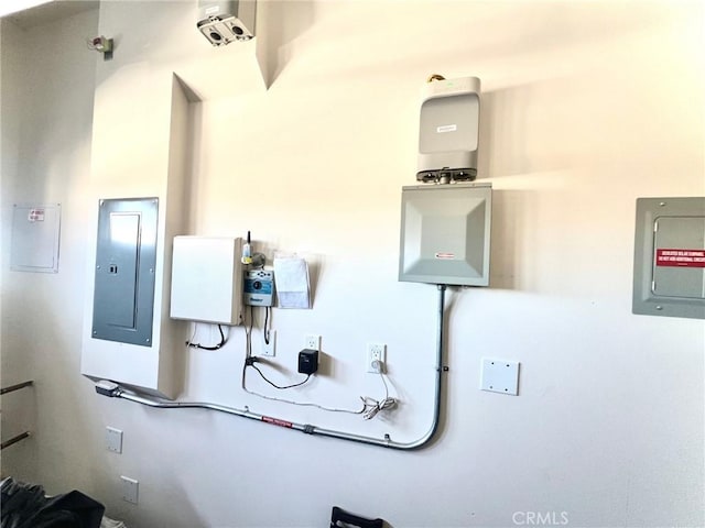 utility room with electric panel