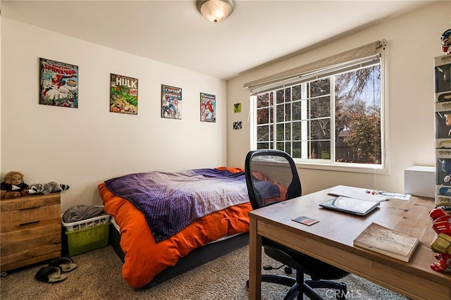 bedroom featuring carpet floors