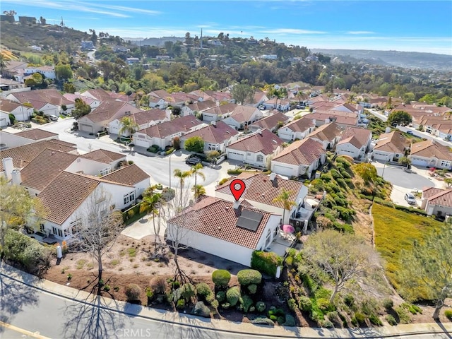 birds eye view of property featuring a residential view