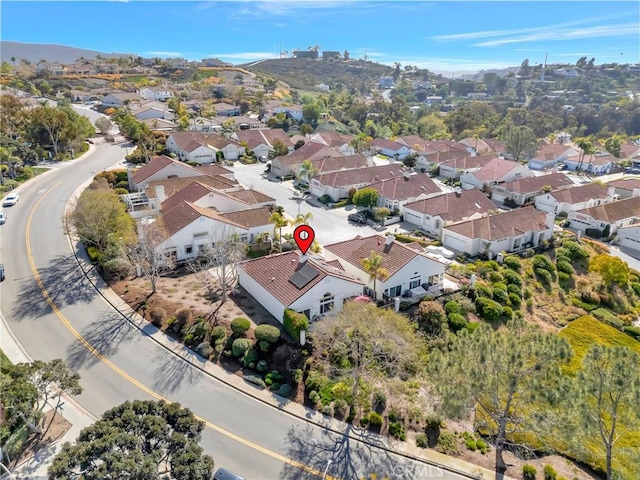 birds eye view of property featuring a residential view