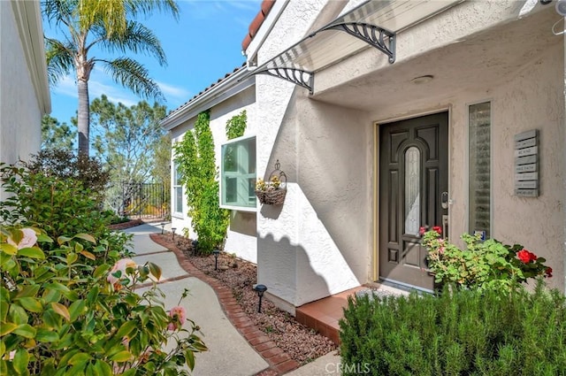 1268 Via, San Jacinto, San Marcos, CA 92078 - property entrance with stucco siding
