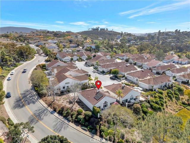 1268 Via, San Jacinto, San Marcos, CA 92078 - aerial perspective of suburban area featuring a mountainous background