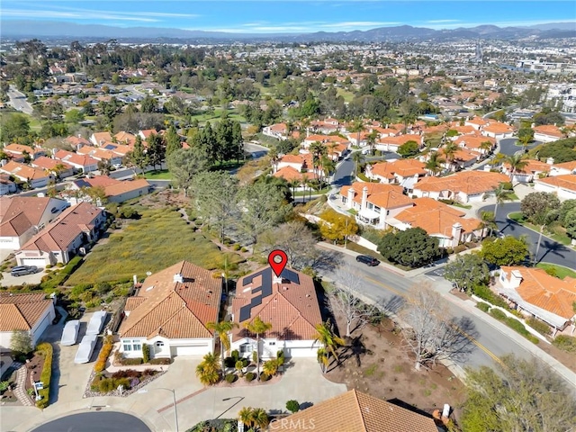 1268 Via, San Jacinto, San Marcos, CA 92078 - aerial view of residential area featuring a mountain backdrop