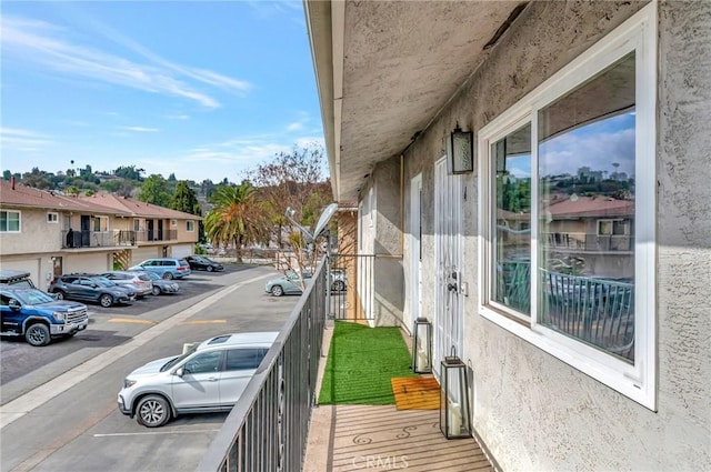 balcony featuring a residential view