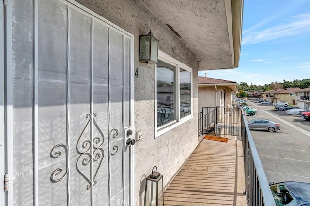 view of balcony