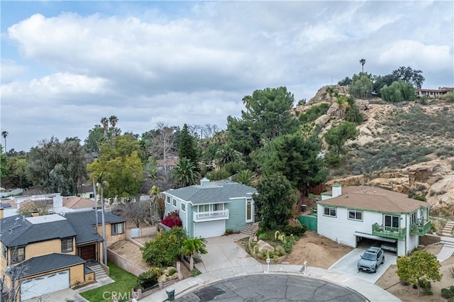 drone / aerial view featuring a residential view