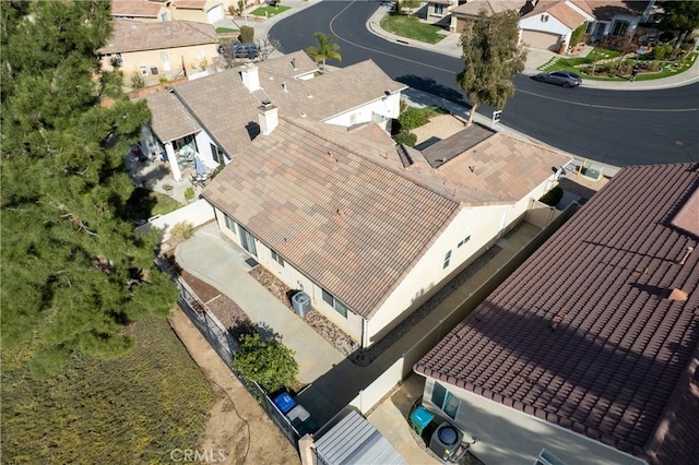 bird's eye view featuring a residential view