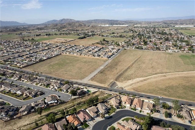 aerial view with a residential view and a mountain view