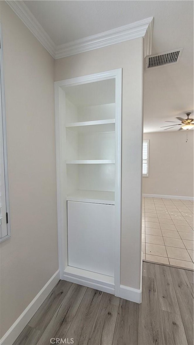 closet with visible vents