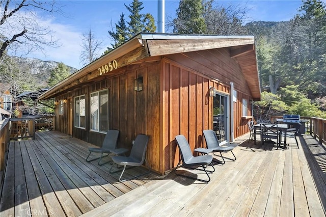 24950 Roble Dr, Idyllwild, CA 92549 - deck featuring outdoor dining space